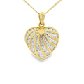 Diamond Heart Shaped 1.30ct 18ct Yellow Gold Pendant