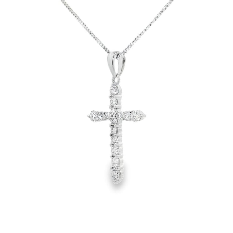 Diamond Cross 0.45ct 18ct White Gold Pendant