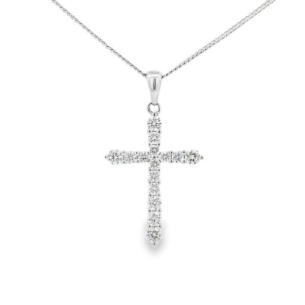 Diamond Cross 0.45ct 18ct White Gold Pendant
