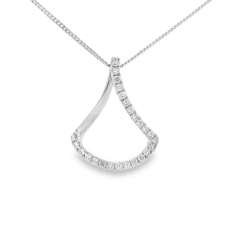 Diamond 18ct White Gold 0.28ct Pendant