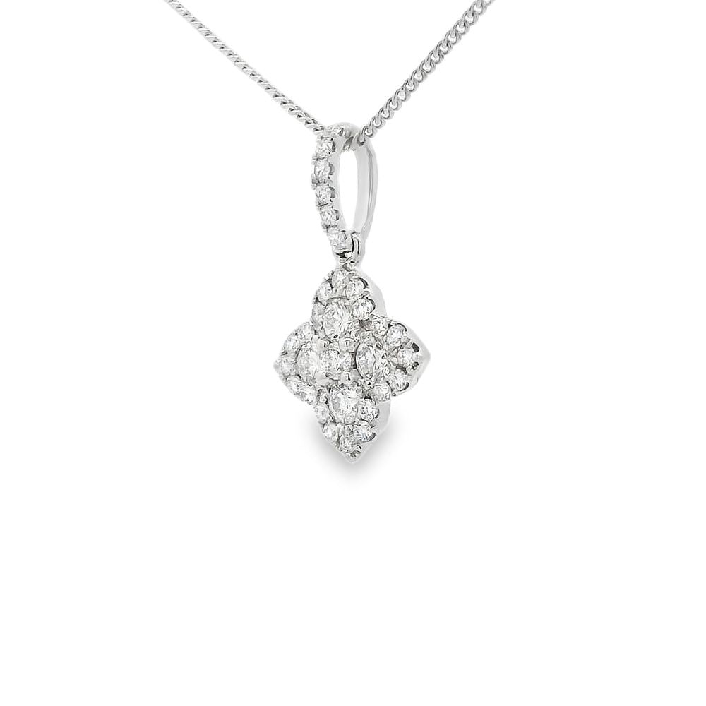 Diamond 18ct White Gold 0.50ct Pendant
