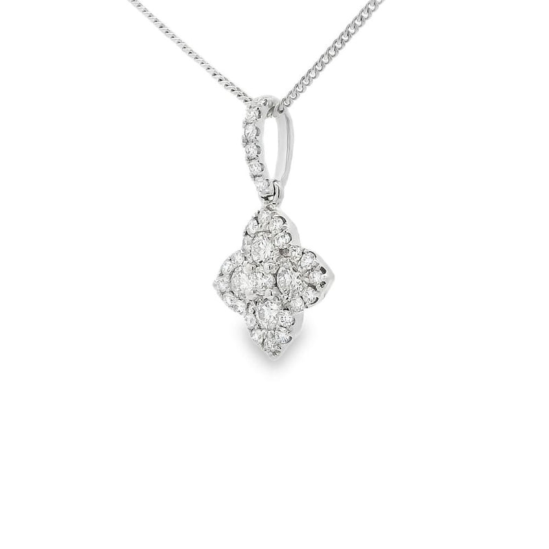Diamond 18ct White Gold 0.50ct Pendant