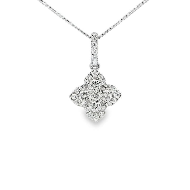 Diamond 18ct White Gold 0.50ct Pendant