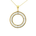 Diamond 18ct Yellow Gold 0.48ct Circle Pendant