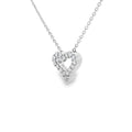 Diamond 18ct White Gold Heart Shape Pendant