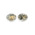 Silver Kemnay Granite Oval Cufflinks