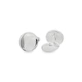 Silver Round Cufflinks