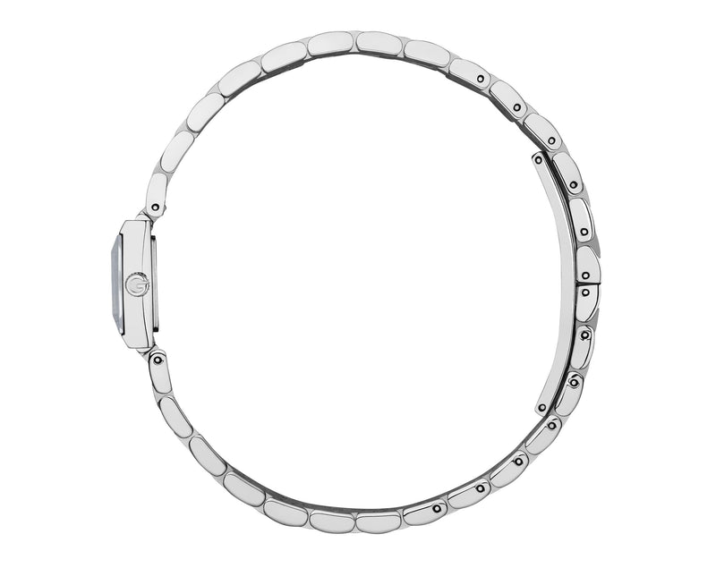 GUCCI G-Frame 14x18mm Pink & Diamond Dial Ladies Watch YA128539