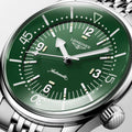 Longines Heritage Legend Diver Green Automatic 39mm Watch L3.764.4.06.6
