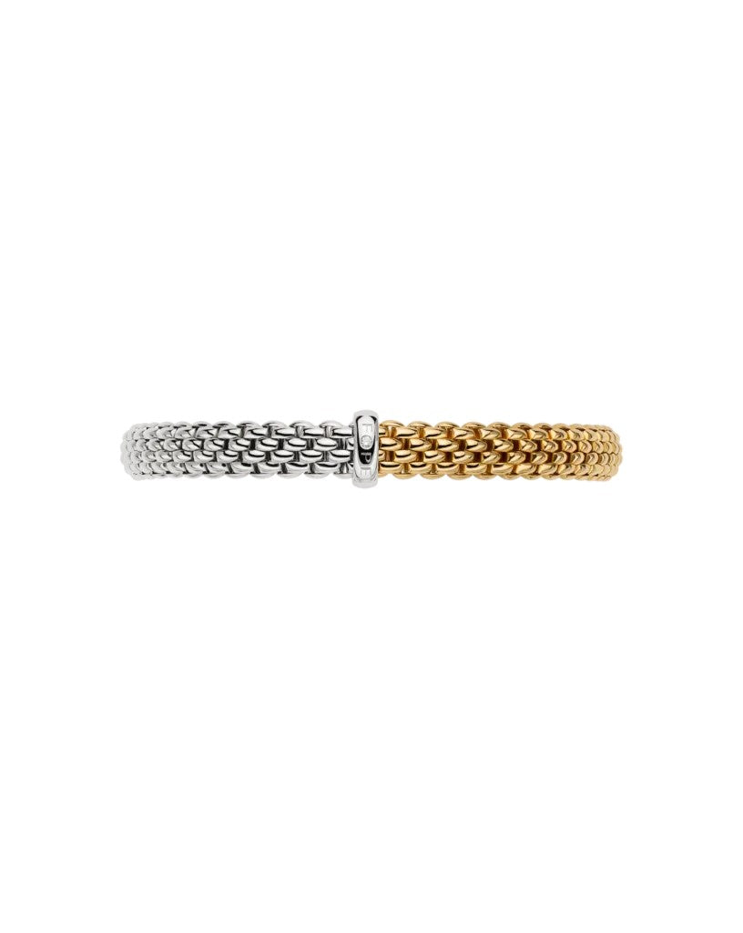 Fope Vendome 18ct Flex'it Bicolour and Diamond Bracelet