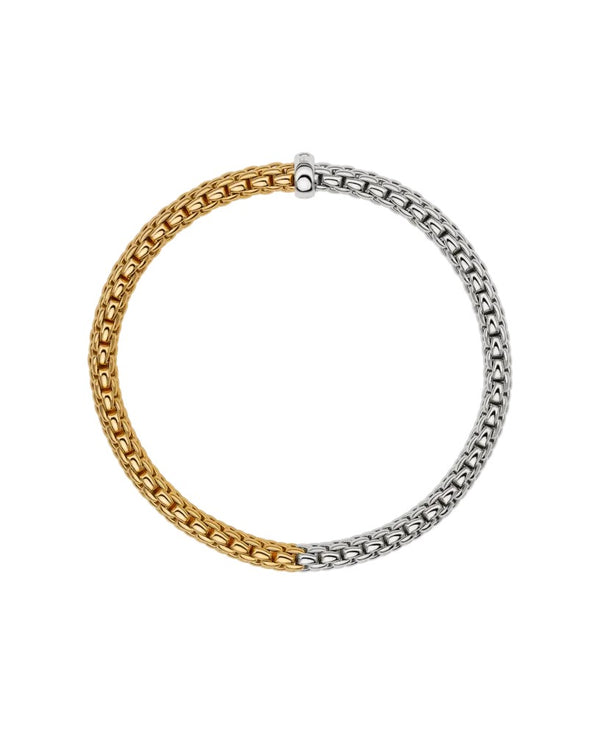 Fope Vendome 18ct Flex'it Bicolour and Diamond Bracelet