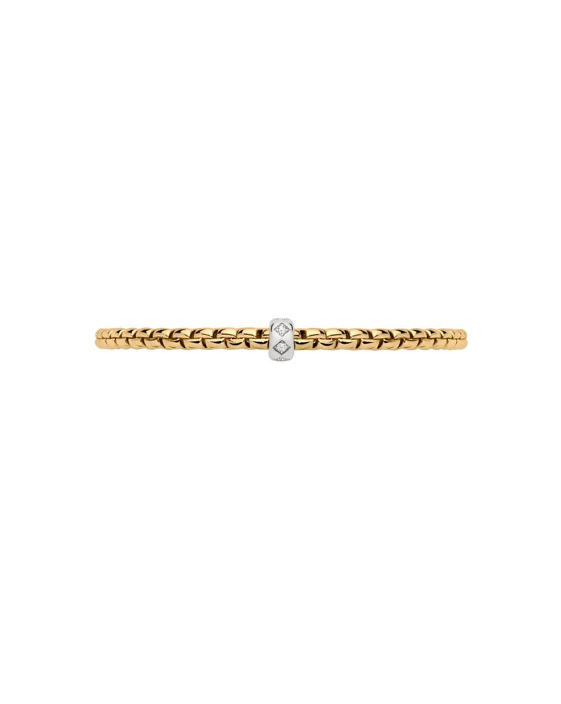 Fope Eka 18ct Flex'it Bracelet With Rhombus-Set Diamonds