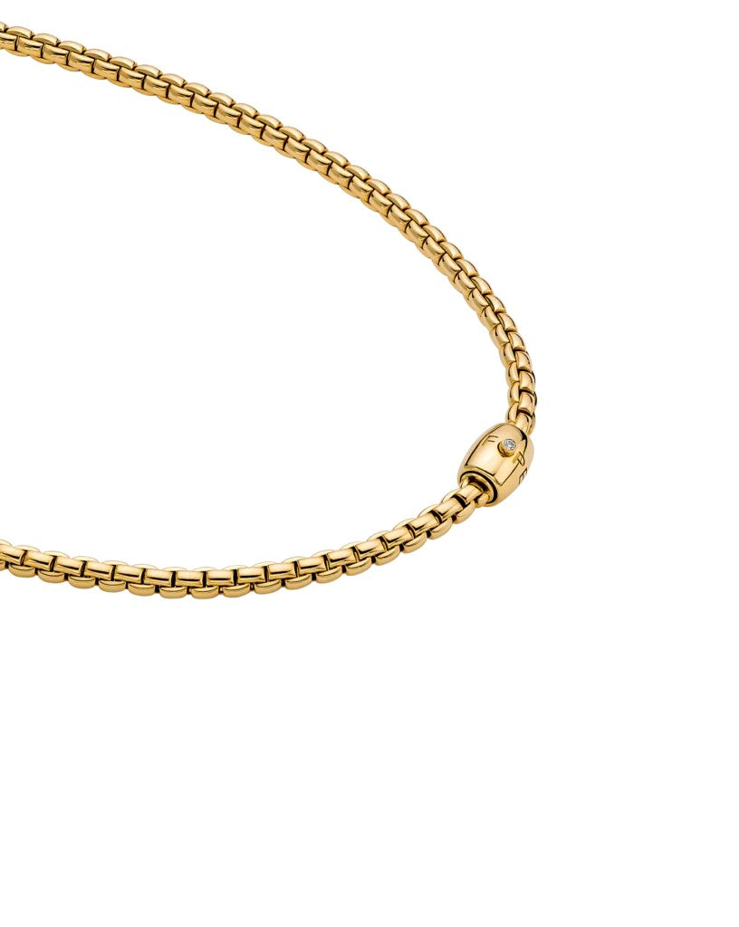 Fope Eka Flex'it 18ct Yellow Gold and Diamond Necklet