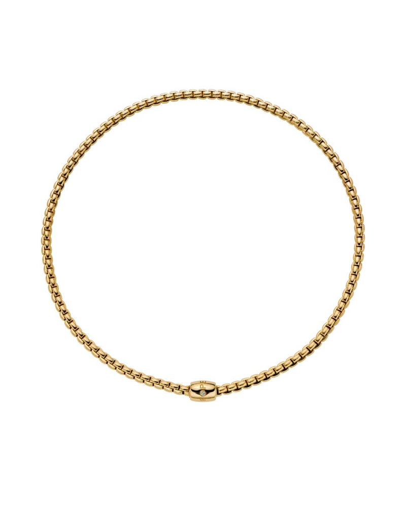 Fope Eka Flex'it 18ct Yellow Gold and Diamond Necklet