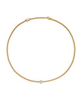 Fope Eka 18ct Yellow Gold Necklet with Rhombus-Set Diamonds