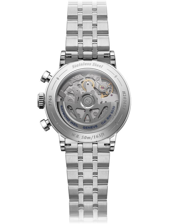 Raymond Weil Millesime Automatic 39.5mm Blue Watch 7765-ST-50651