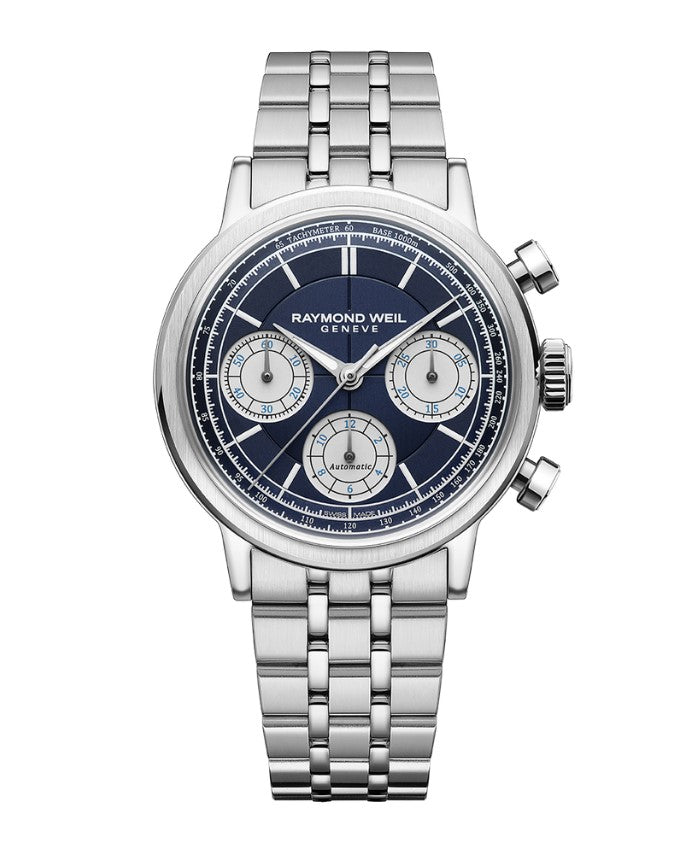 Raymond Weil Millesime Automatic 39.5mm Blue Watch 7765-ST-50651