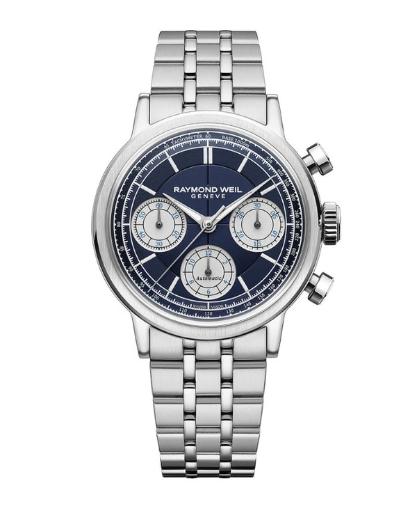 Raymond Weil Millesime Automatic 39.5mm Blue Watch 7765-ST-50651