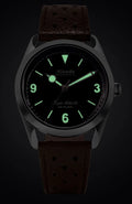 Nivada Grenchen Super Antarctic Brown 38mm Watch 32031A23