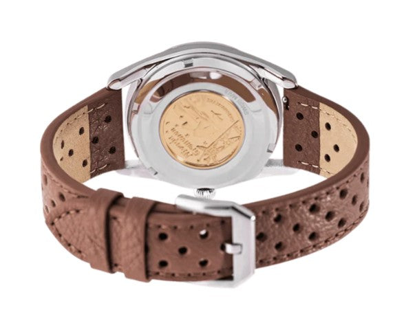 Nivada Grenchen Super Antarctic Brown 38mm Watch 32031A23