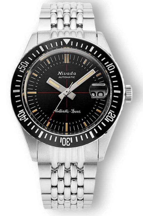 Nivada Grenchen Antarctic Diver 38mm Black Watch 32038A04