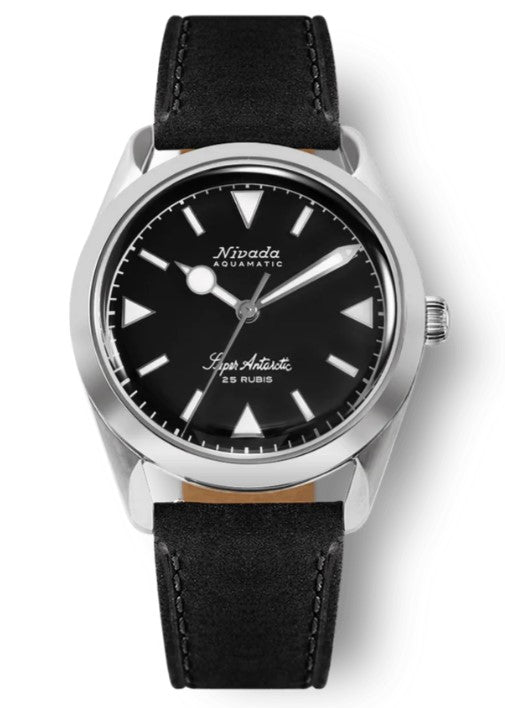 Nivada Grenchen Super Antarctic 38mm Black & White Watch 32025A17
