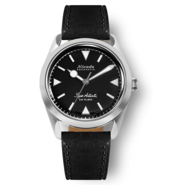 Nivada Grenchen Super Antarctic 38mm Black & White Watch 32025A17