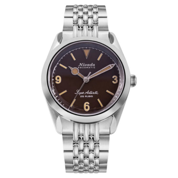 Nivada Grenchen Super Antarctic 38mm Brown Watch 32031A04