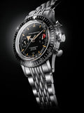 Nivada Grenchen Chronomaster 38mm Broad Arrow Interchangeable Bezel Watch 86056M04LO