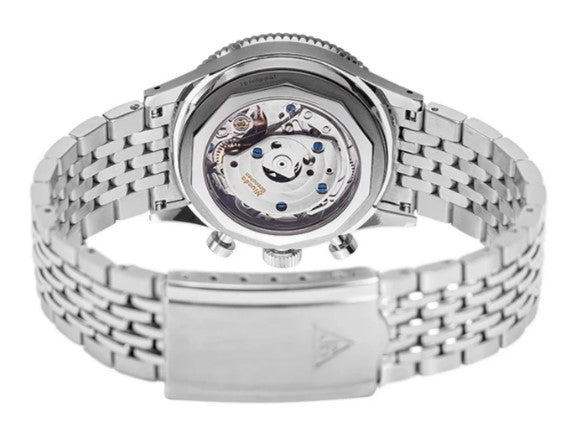 Nivada Grenchen Chronomaster 38mm Broad Arrow Interchangeable Bezel Watch 86056M04LO