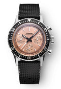 Nivada Grenchen Chronoking Mecaquartz Salmon 38mm Limited Edition Watch 87043Q01