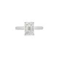 Emerald Cut Single Stone 2.04ct Lab Grown Diamond, Platinum