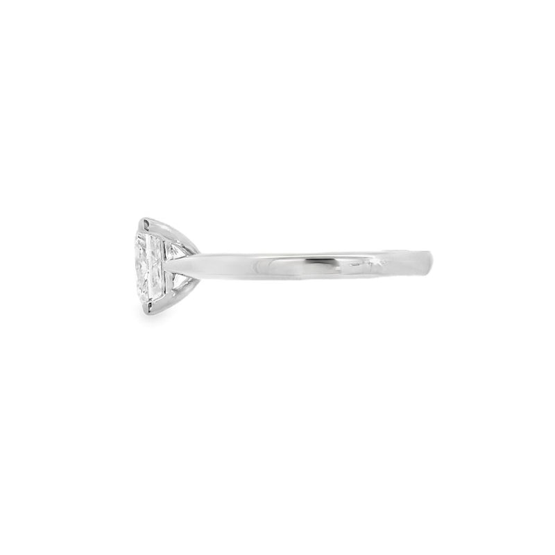 Princess Cut Single Stone 2.21ct Lab Grown Diamond, Platinum Ring