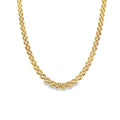 9ct Yellow Gold Brick Link Necklet