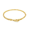 9ct Yellow Gold Byzantine Bracelet