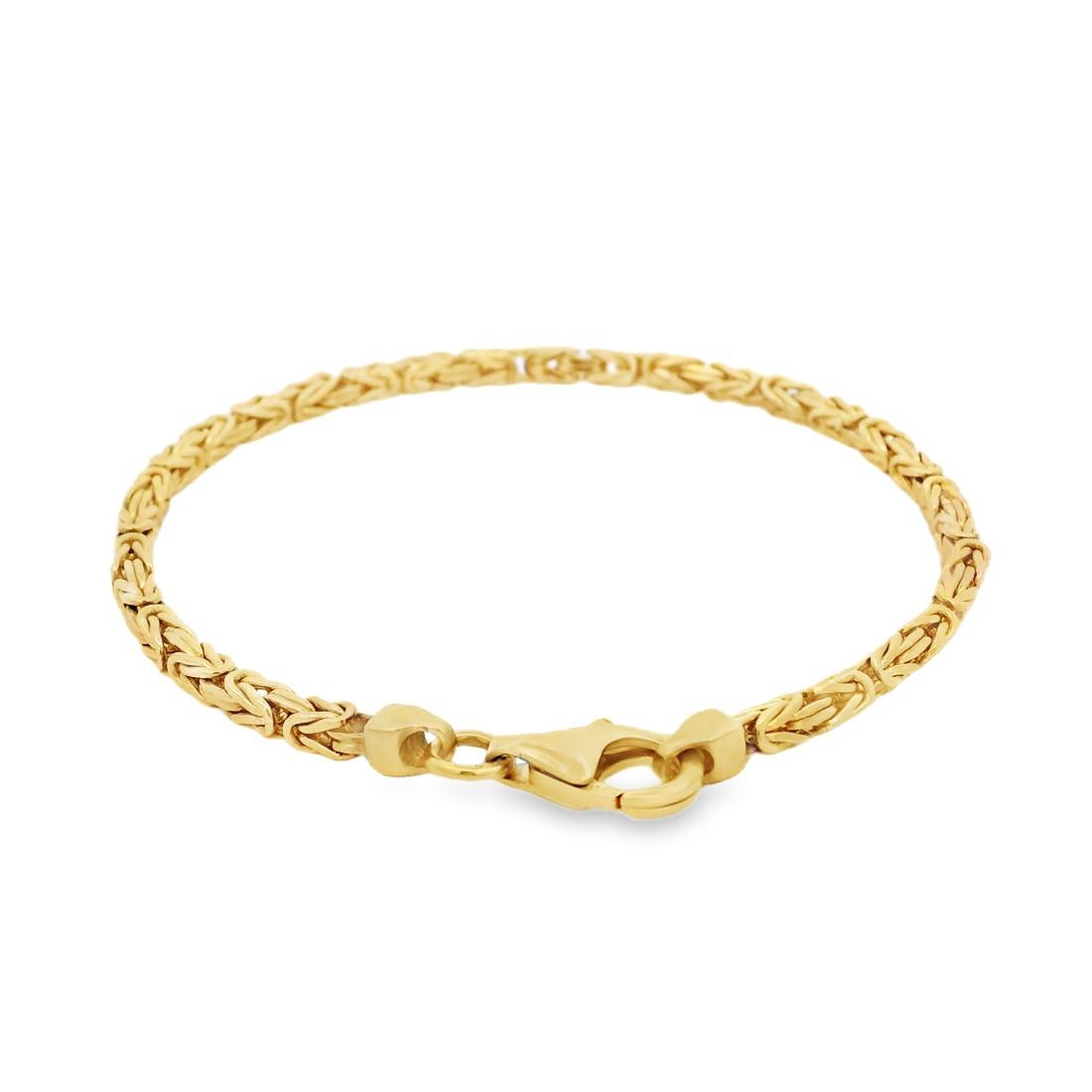 9ct Yellow Gold Byzantine Bracelet