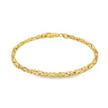 9ct Yellow Gold Byzantine Bracelet