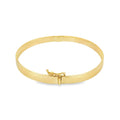 9ct Yellow Gold Solid Hinged Bangle