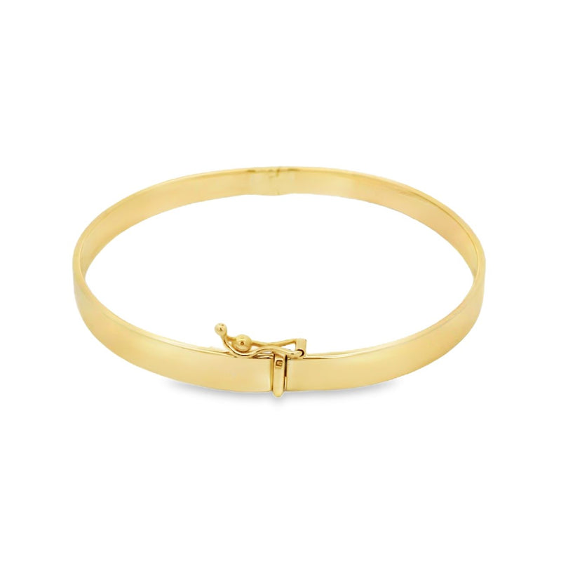 9ct Yellow Gold Solid Hinged Bangle