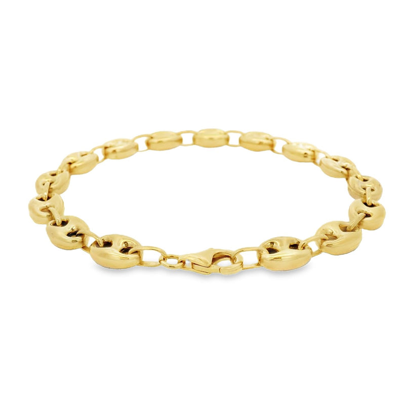 9ct Yellow Gold Marine Link Bracelet