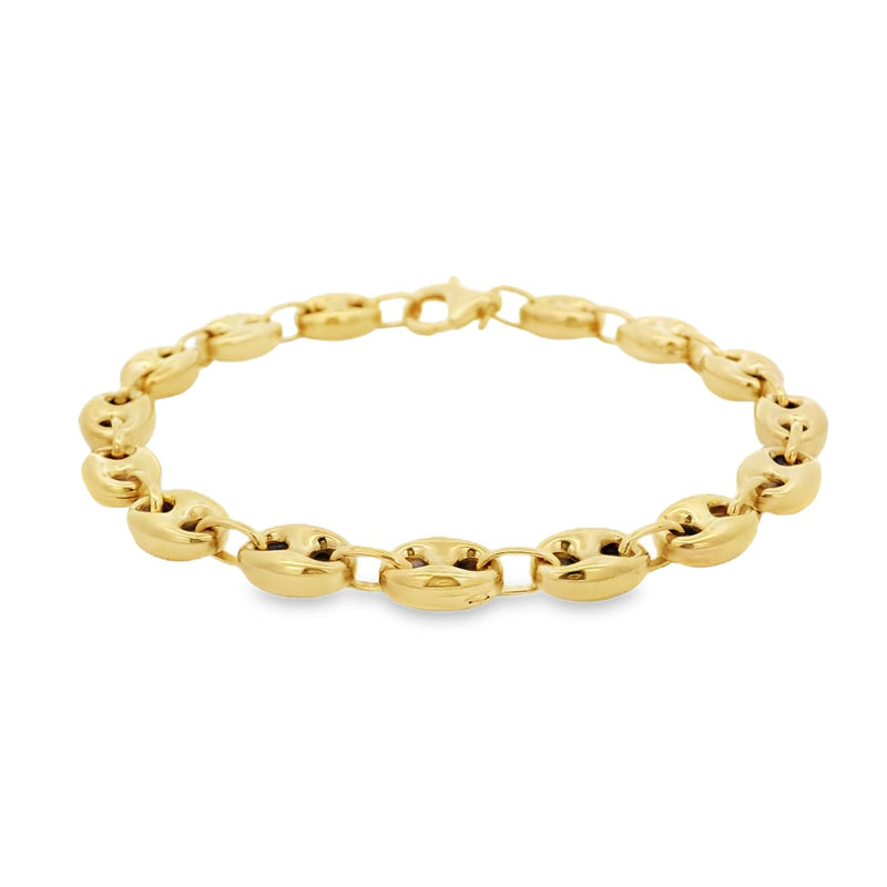 9ct Yellow Gold Marine Link Bracelet