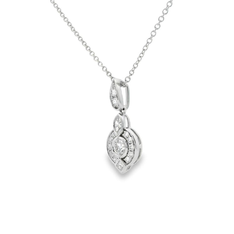 Diamond 18ct White Gold 0.30ct Pendant