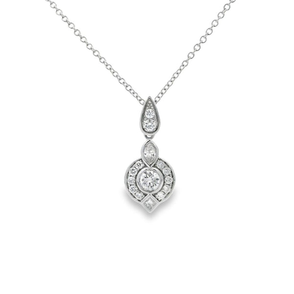 Diamond 18ct White Gold 0.30ct Pendant
