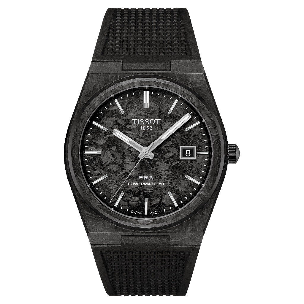 Tissot PRX Powermatic 80 Carbon 40mm Watch T137.907.97.201.00