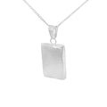 Silver 22x15mm Plain Flat Rectangular Locket