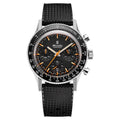 Nivada Grenchen Chronoking Mecaquartz 38mm Interchangeable Bezel Watch 87040Q01