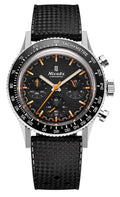 Nivada Grenchen Chronoking Mecaquartz 38mm Interchangeable Bezel Watch 87040Q01