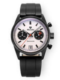 Nivada Grenchen Datomaster 36mm Black Mecaquartz Limited Edition Oysterflex Watch 88008Q33