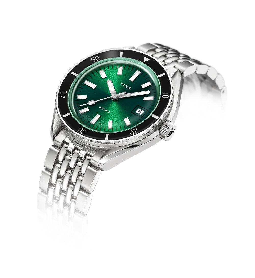 Doxa SUB 200 Sea Emerald Stainless Steel 42mm Watch 799.10.131.10