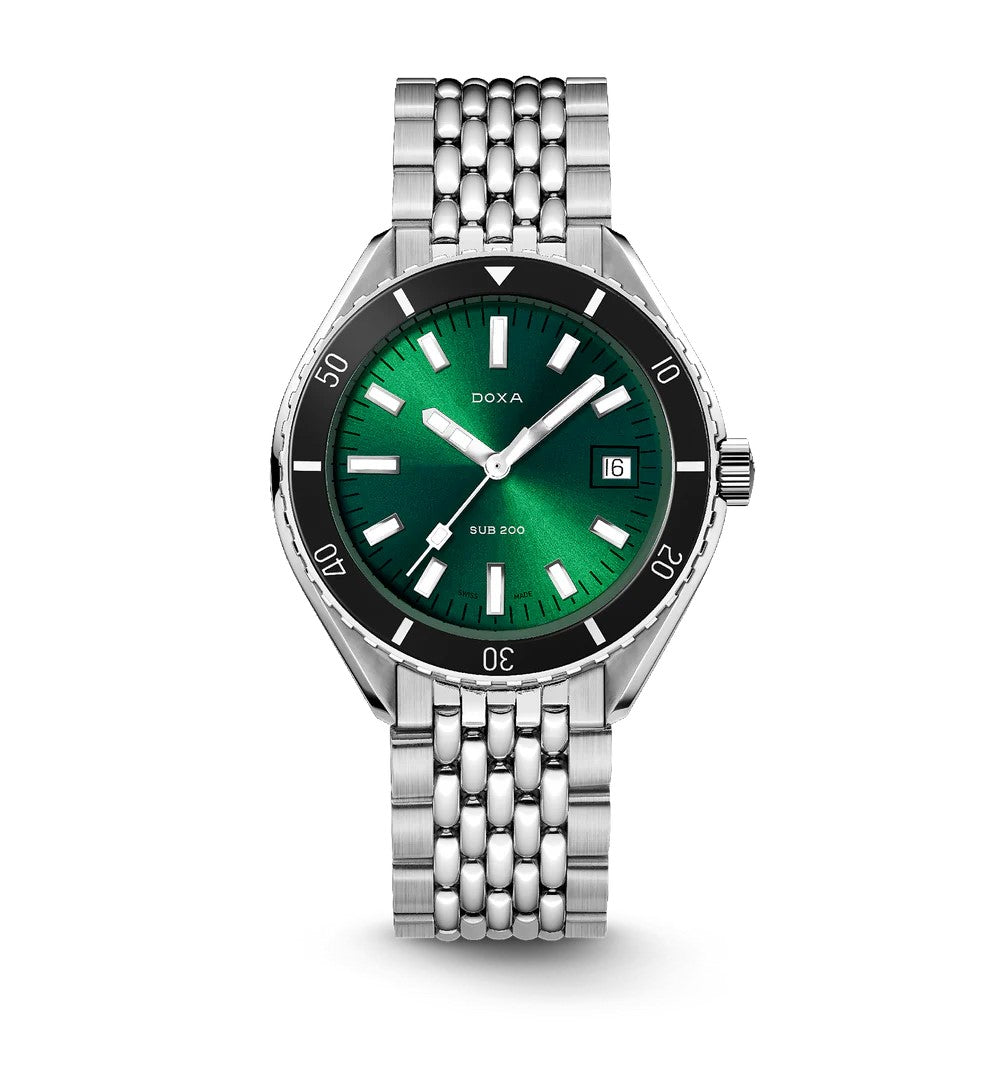 Doxa SUB 200 Sea Emerald Stainless Steel 42mm Watch 799.10.131.10